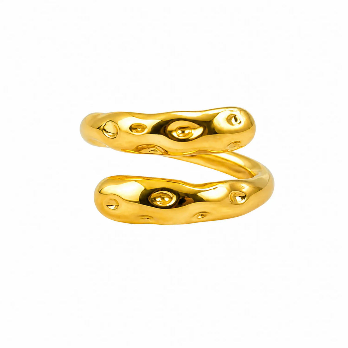 Double Band Molten Ring