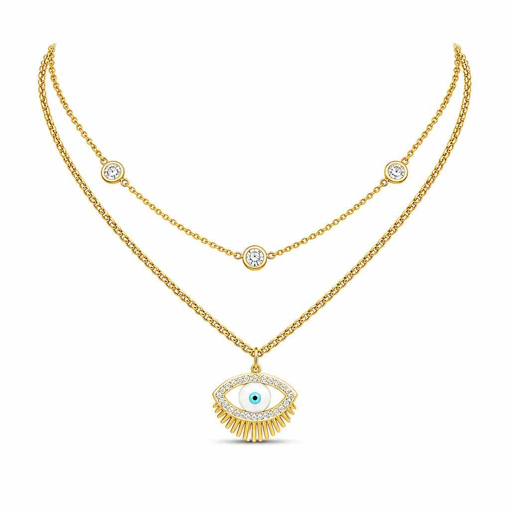 Layer Evil eye Necklace