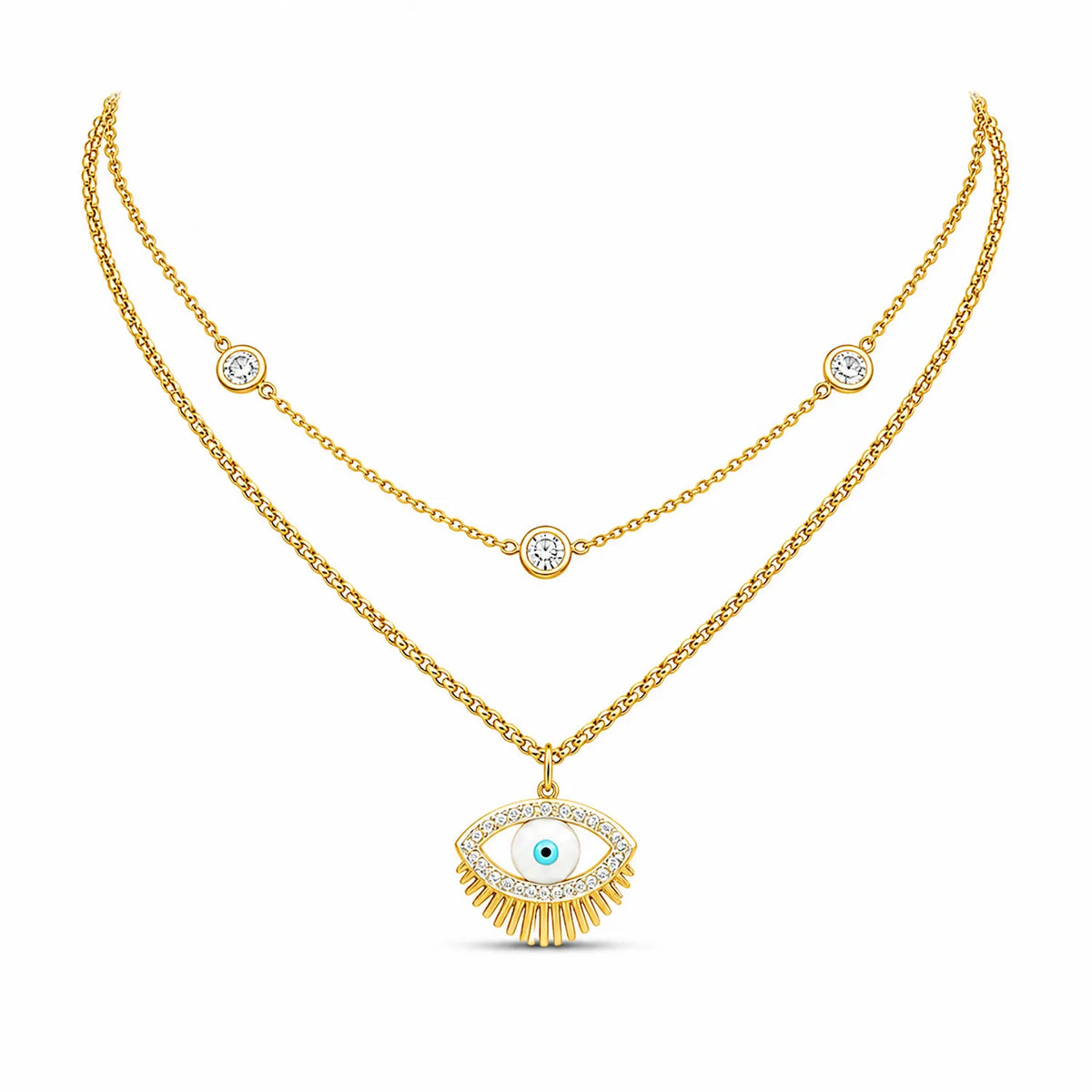 Layer Evil eye Necklace