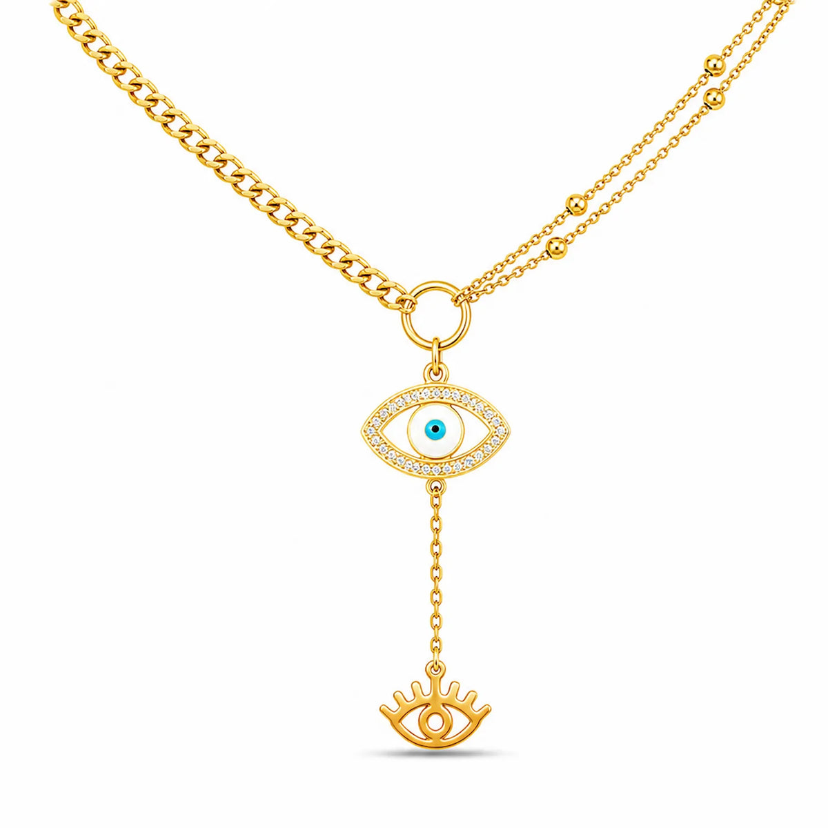 Dangling Evil eye Necklace