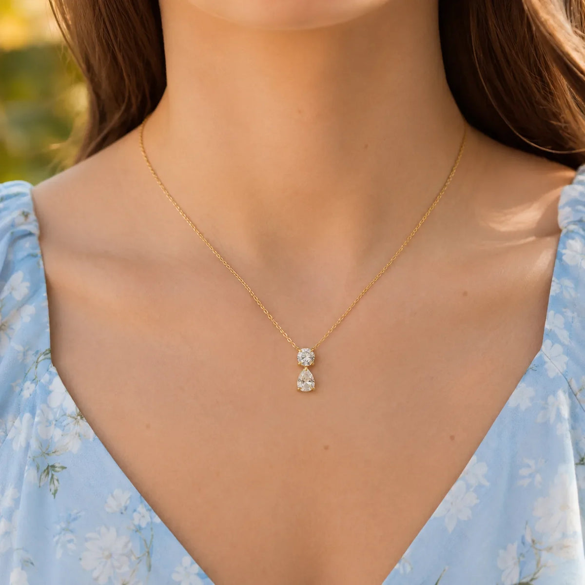 Circle Drop Necklace