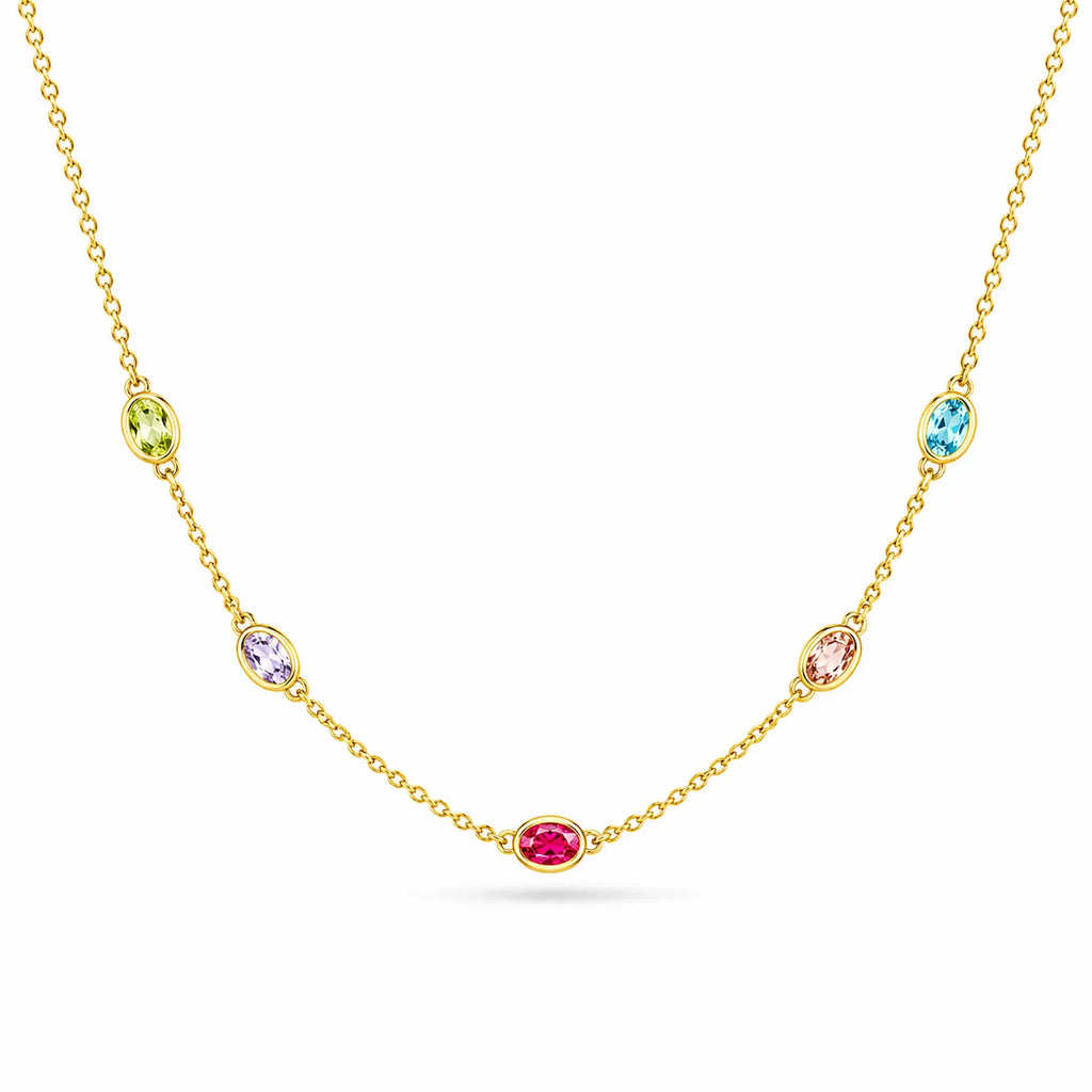 Oval Drop Tanmaniya Necklace