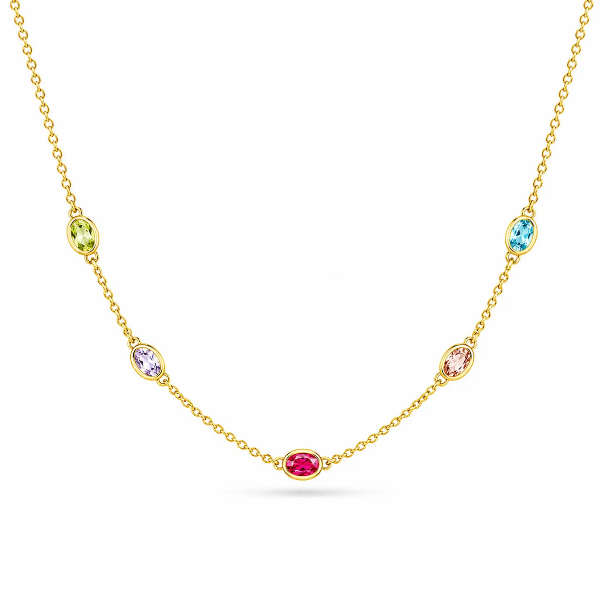 Oval Drop Tanmaniya Necklace