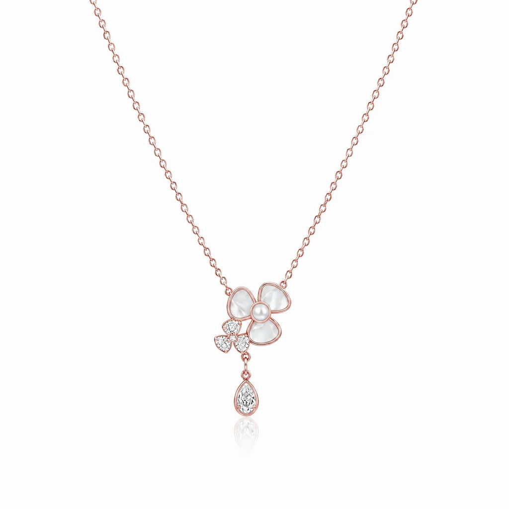 Flower Dangle Necklace