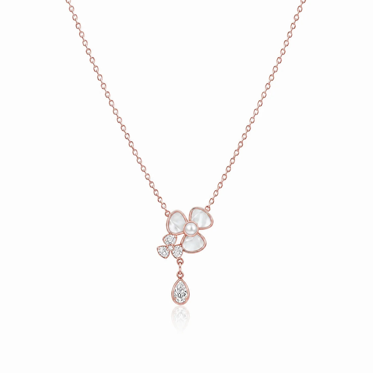 Flower Dangle Necklace