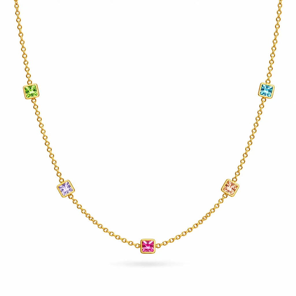 Square Stone Tanmaniya Necklace