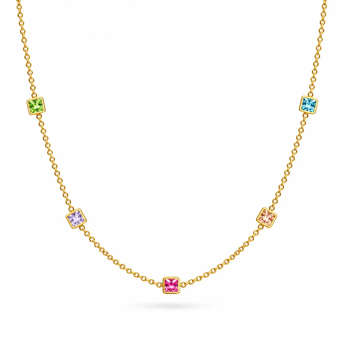 Square Stone Tanmaniya Necklace