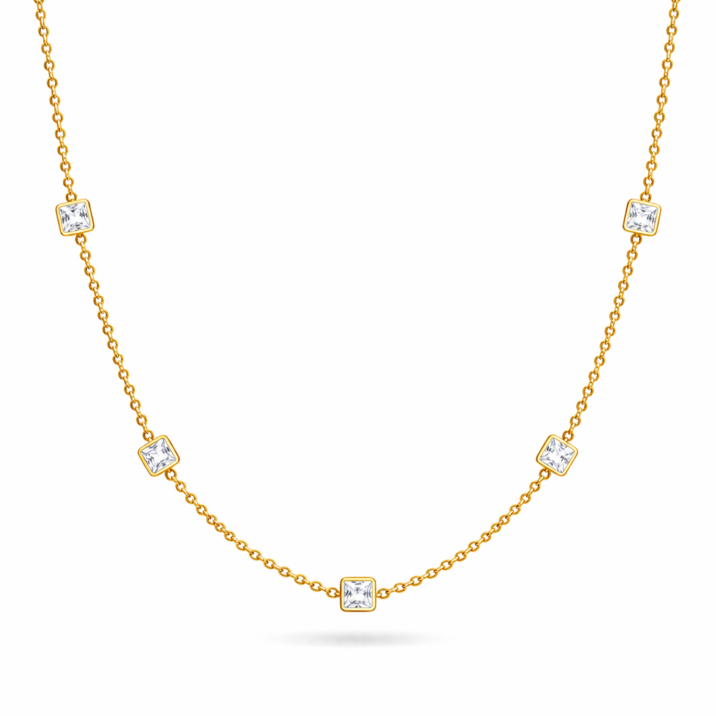 Square Stone Tanmaniya Necklace