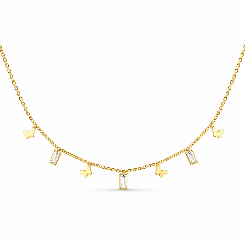 Butterfly Emerald Tanmaniya Necklace