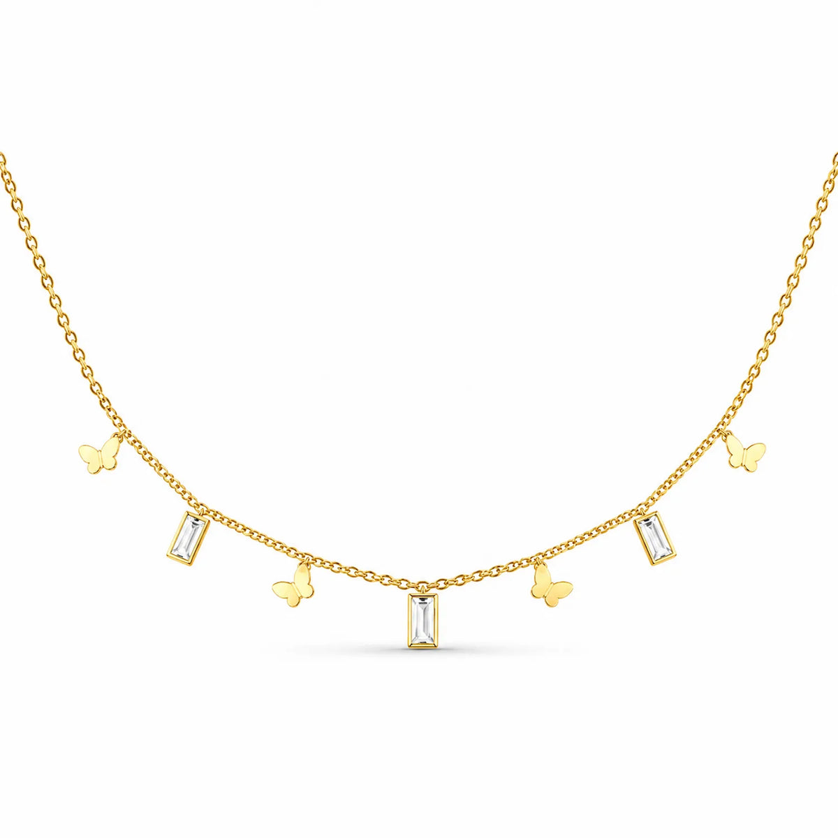 Butterfly Emerald Tanmaniya Necklace
