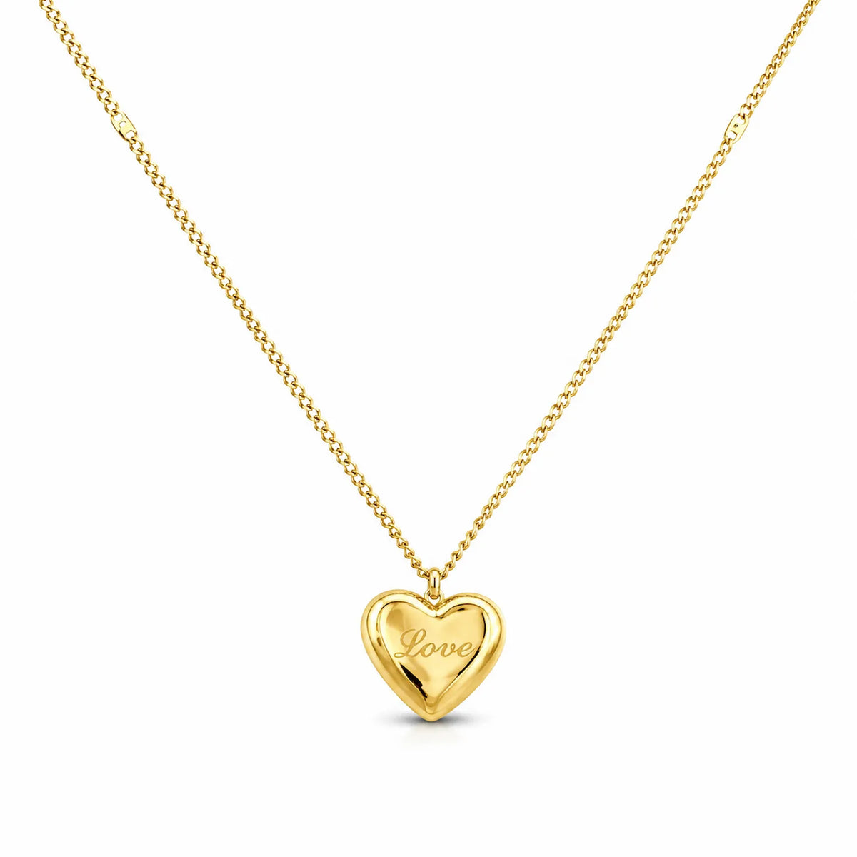 Puffed Heart Necklace
