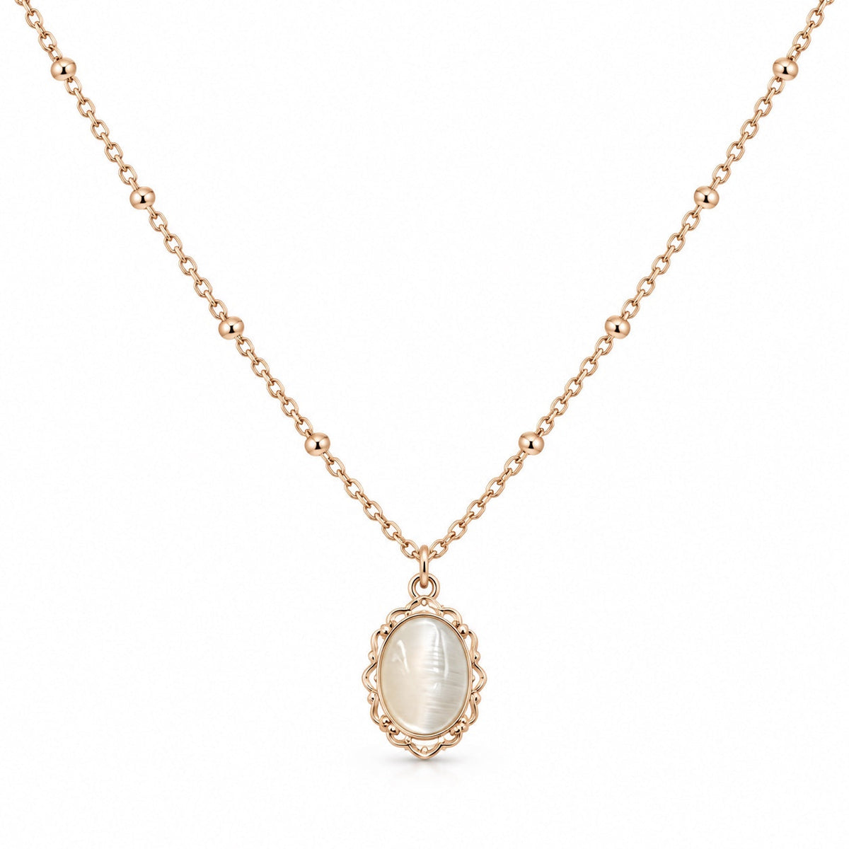 Oval Charm Necklace