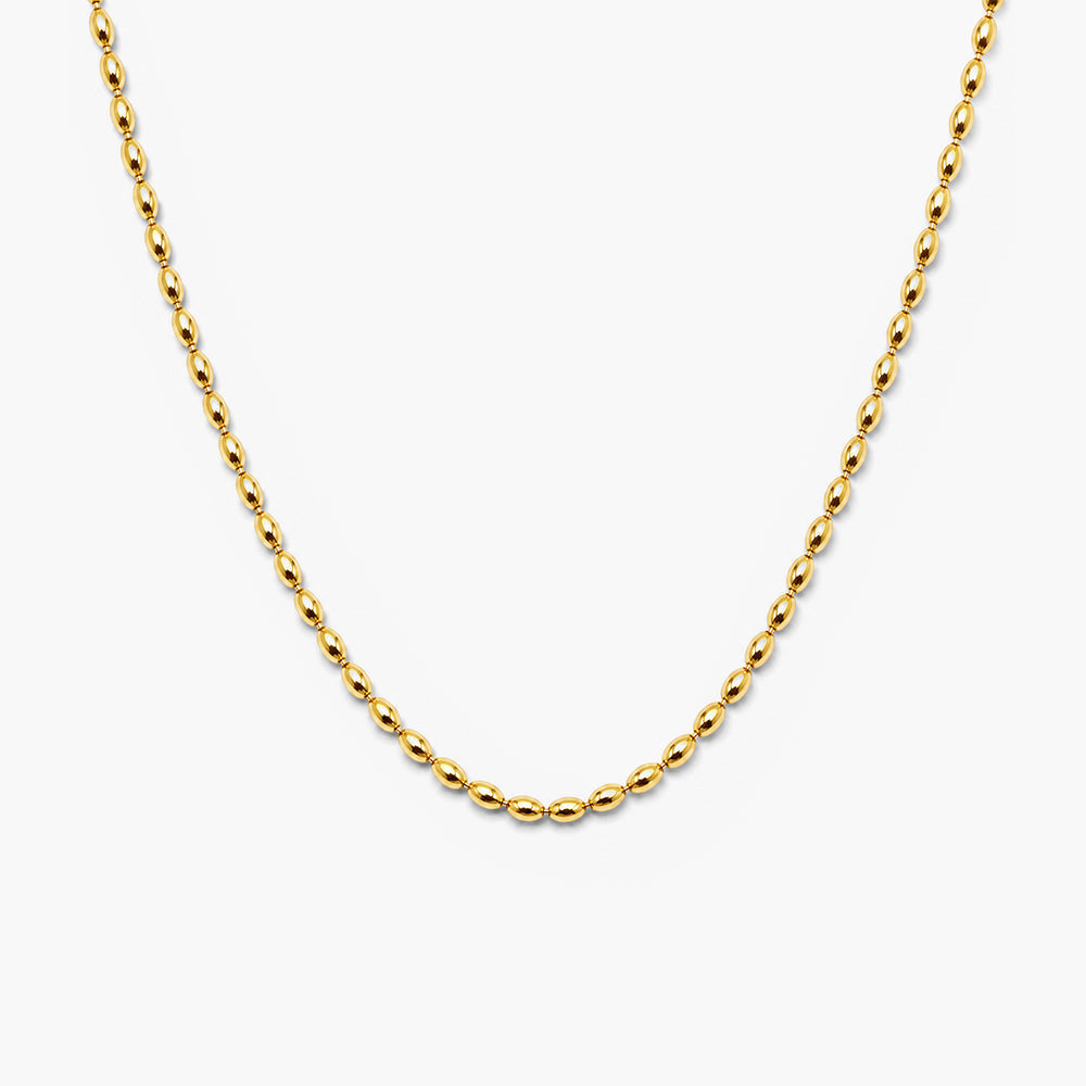 Oval Bead Necklace