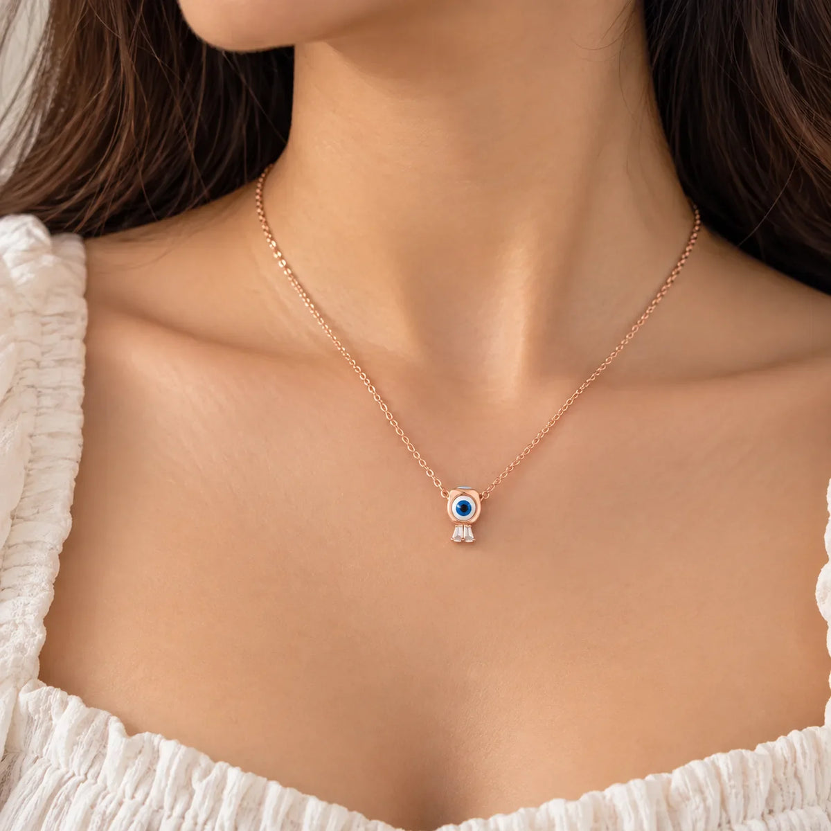 Dainty Diamond Evil Eye