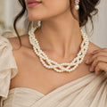 Triple layer Pearl Choker