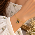 Teardrop Wire Charm Bracelet