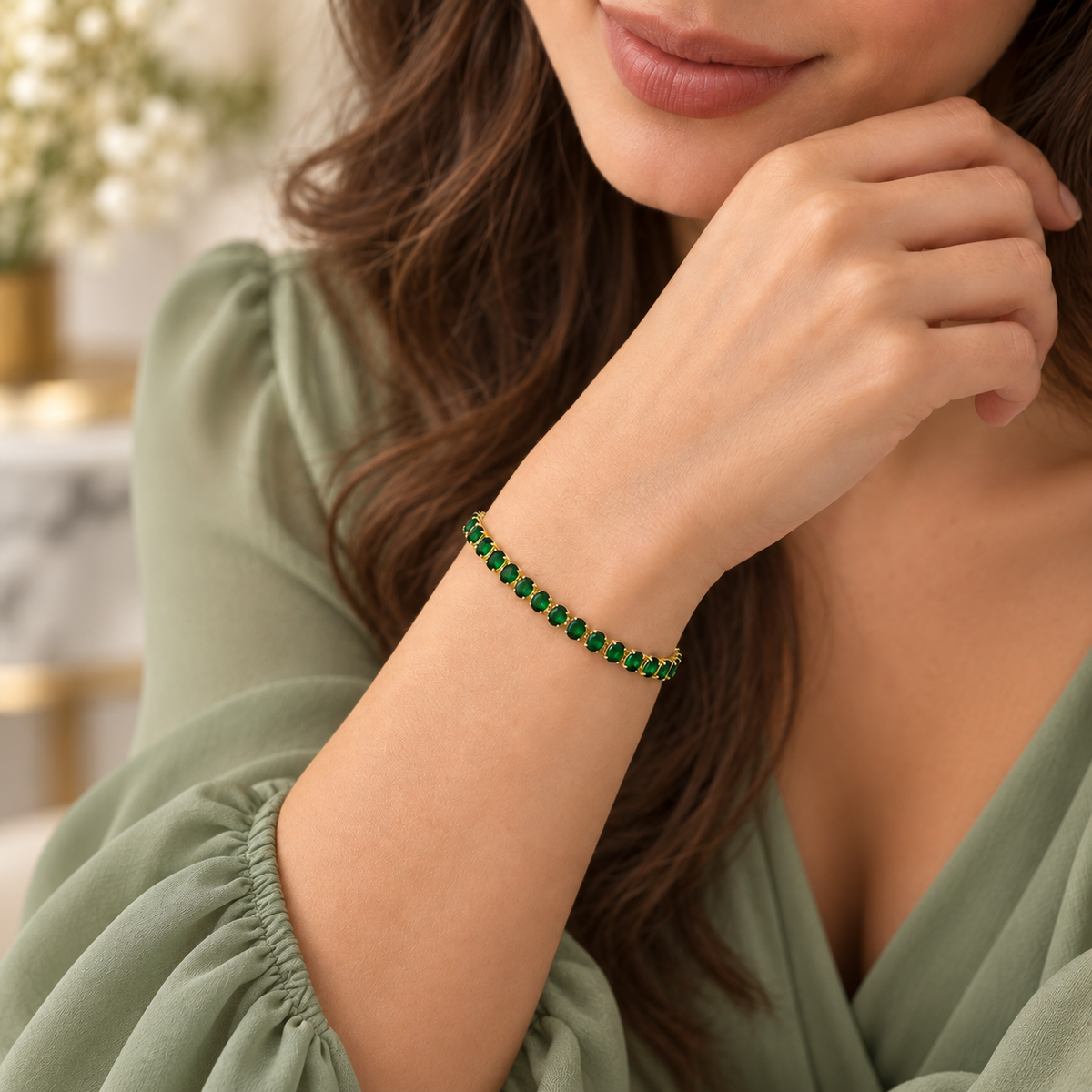 Shine Stack Tennis Bracelet