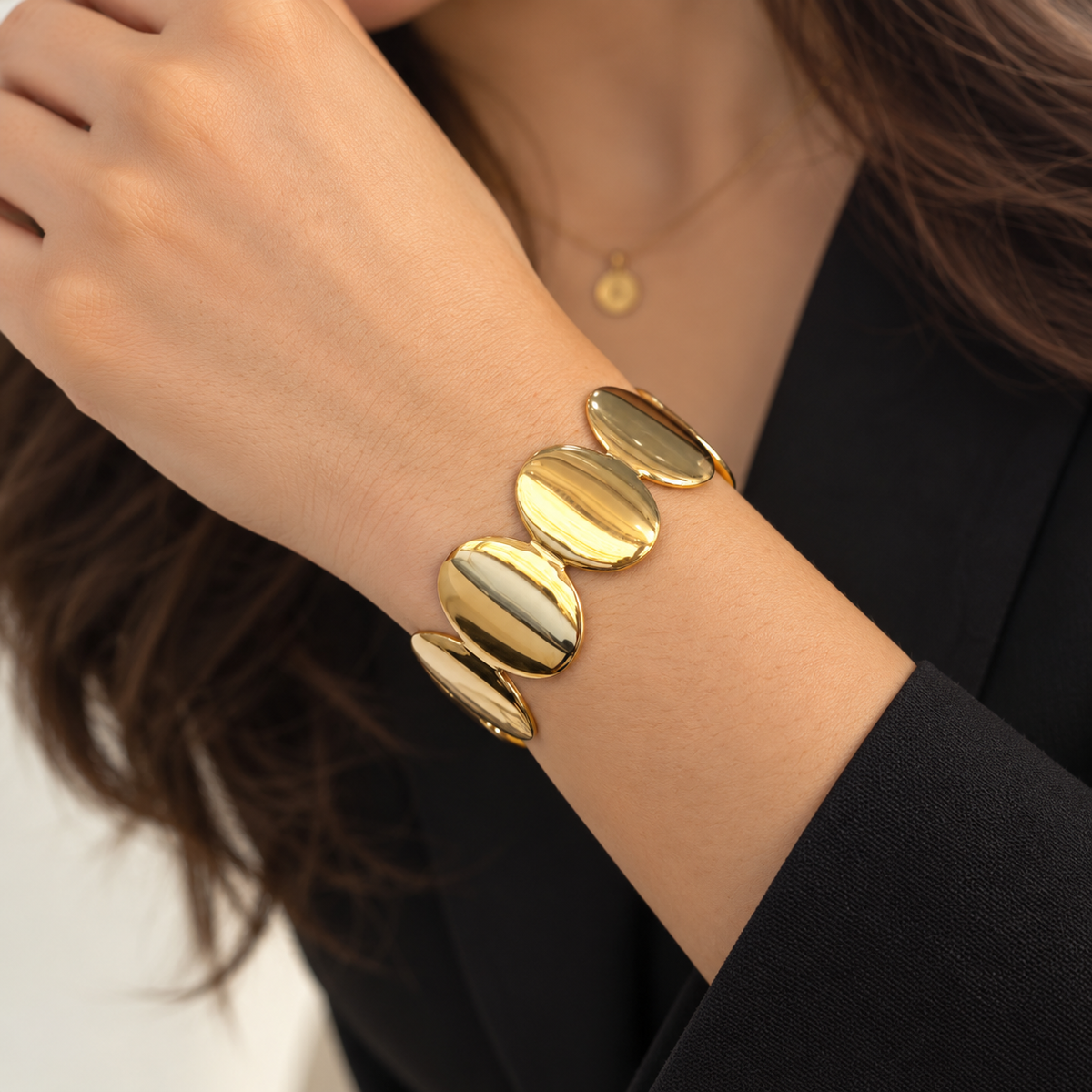 Golden Pebble Cuff kada