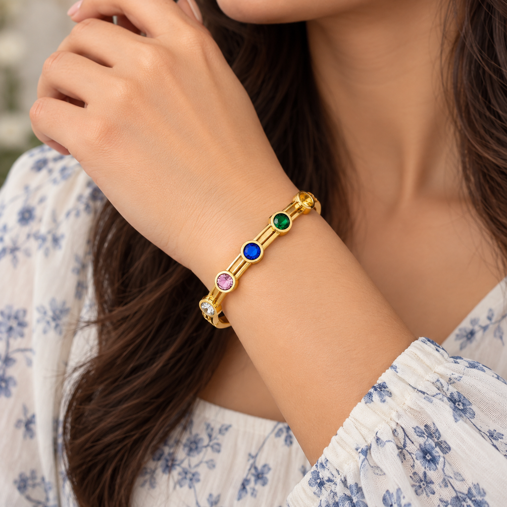 Elegant Stone Studded kada