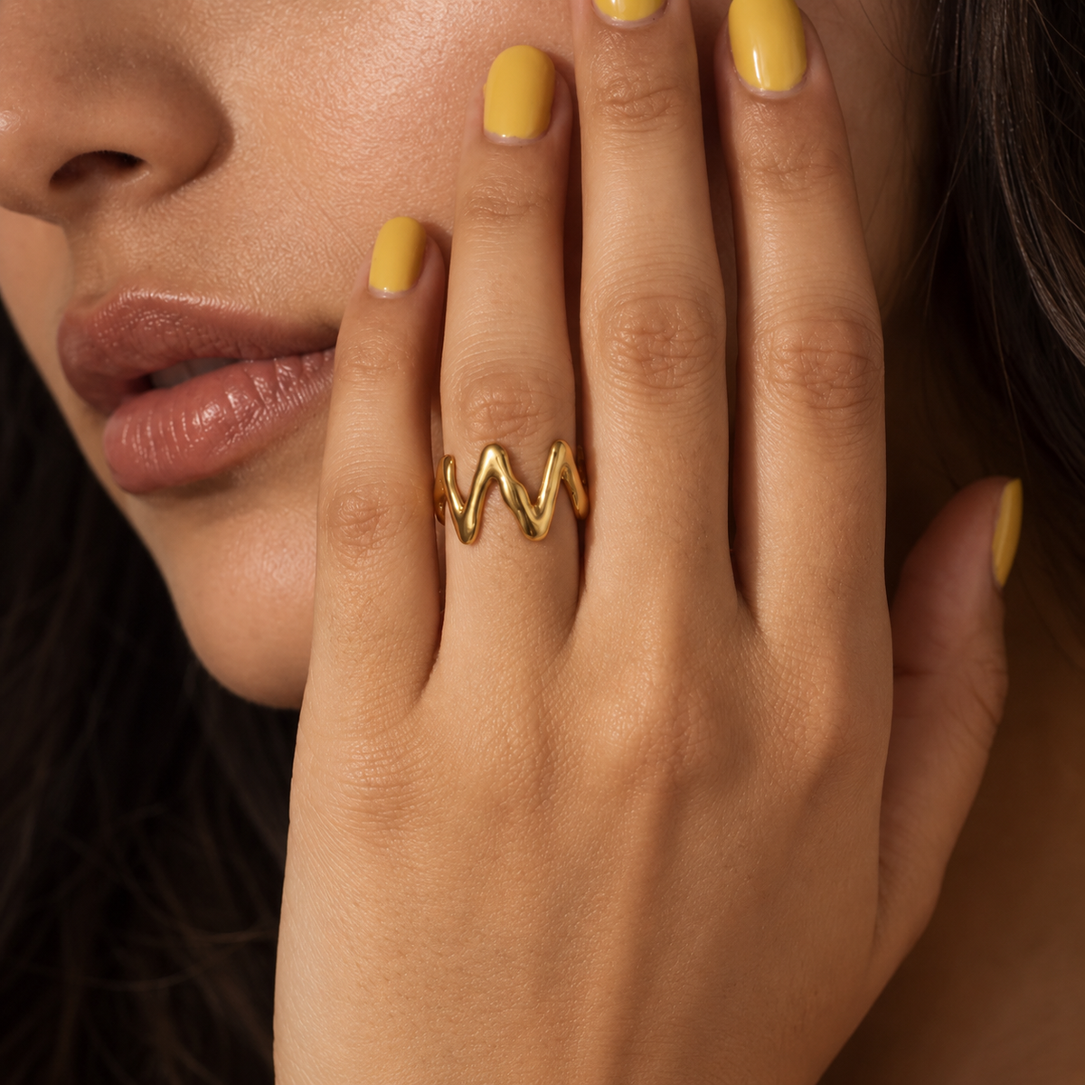 Zigzag Wave Ring