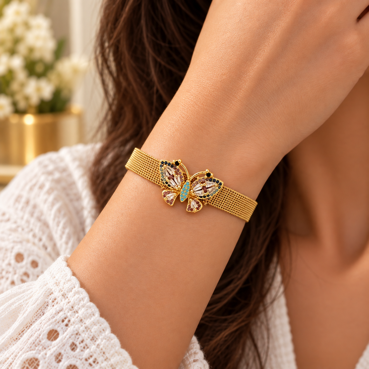 Butterfly Watch Belt Bracelet