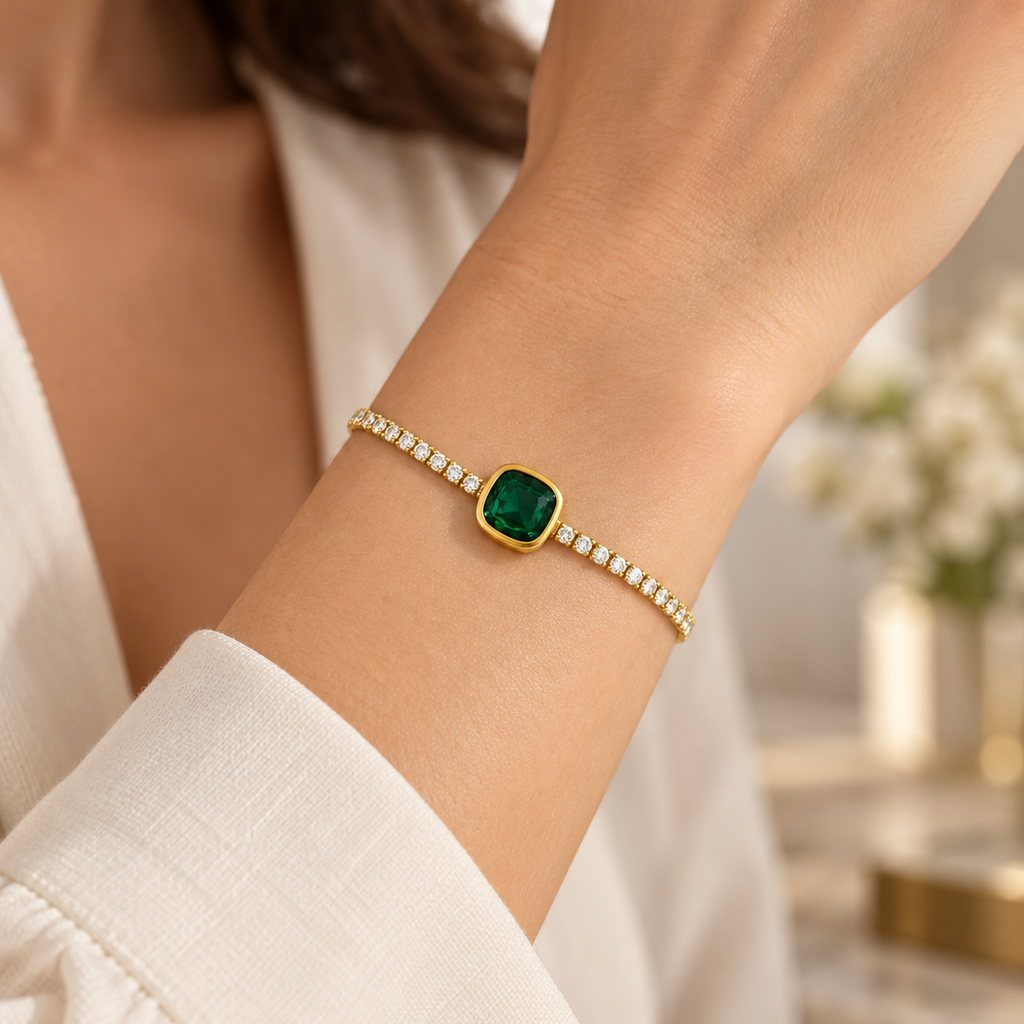 Imperial Emerald Tennis Bracelet