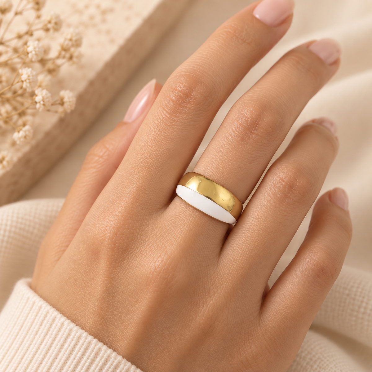 White Gold Drop Ring