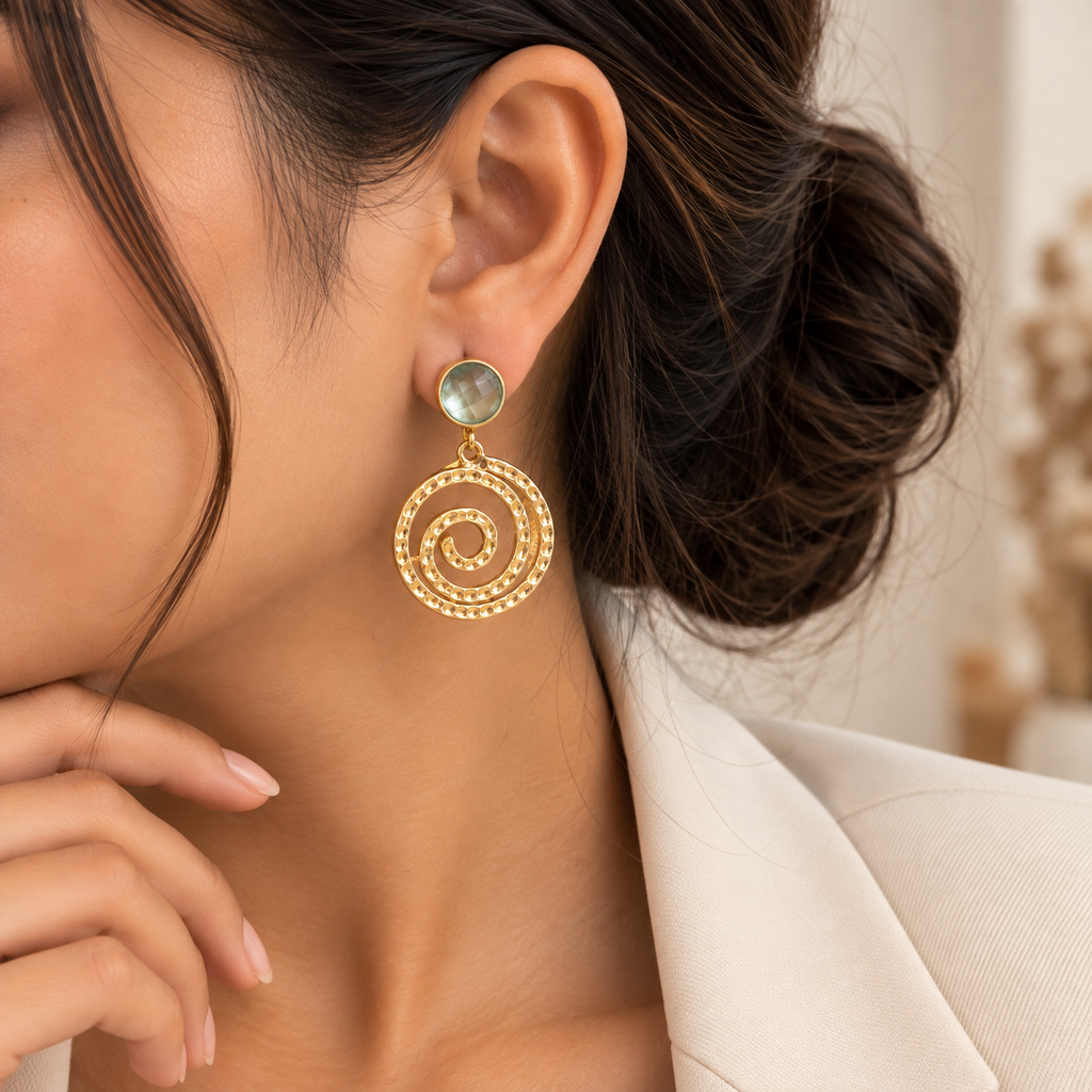 Spiral Drop Earrings