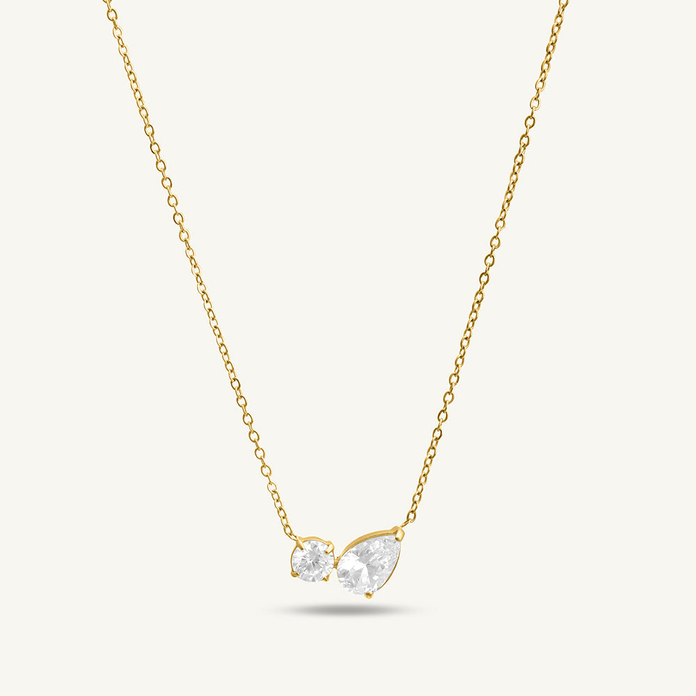 Aurelia Duo Stone Necklace