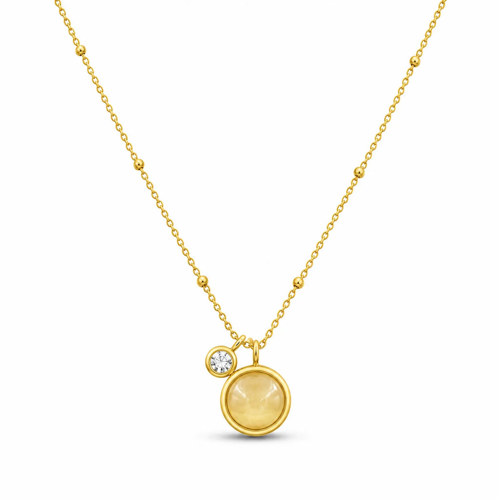 Minimalist gemstone Necklace