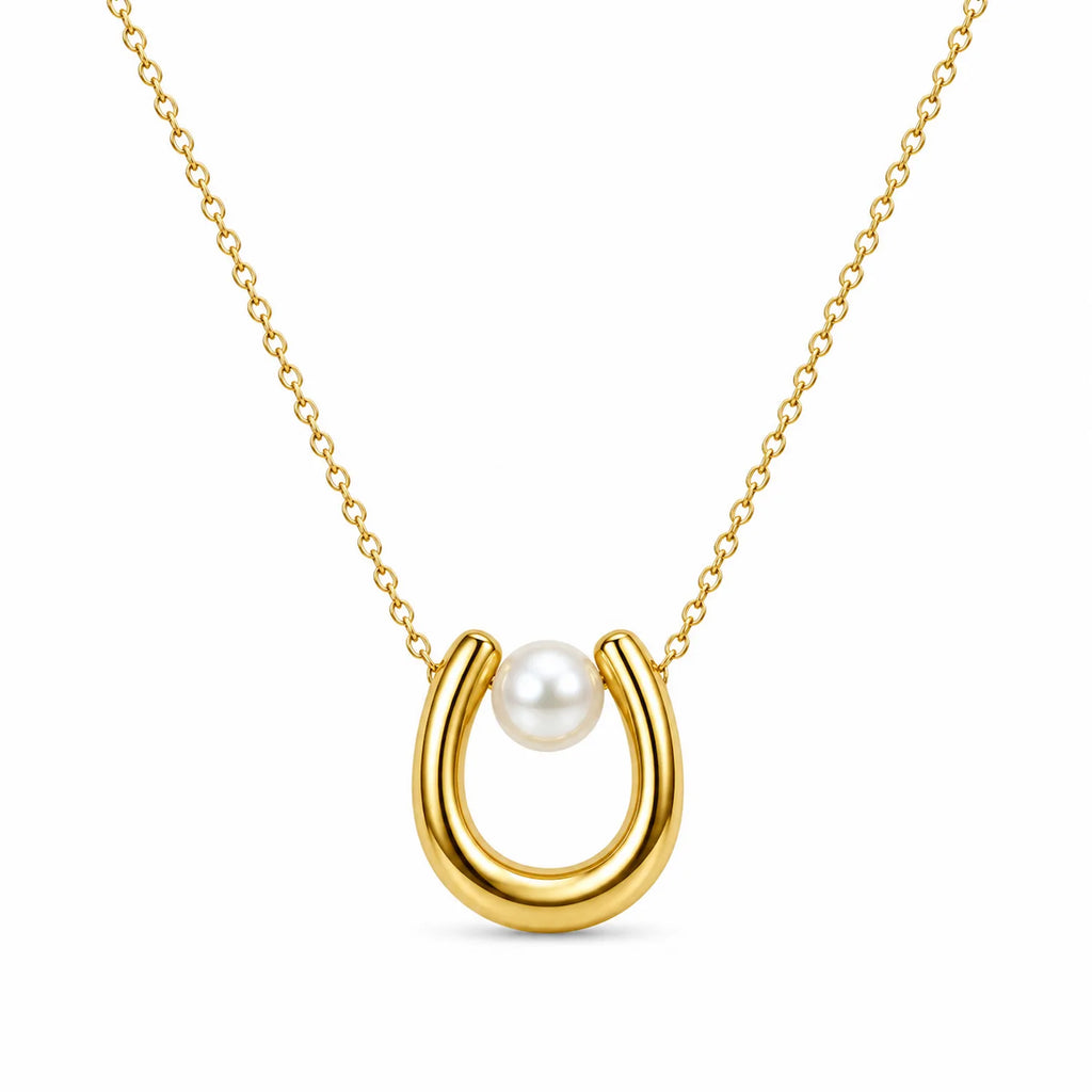 Pearl Golden U Necklace