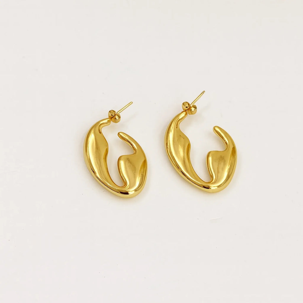 Auric wave earrings