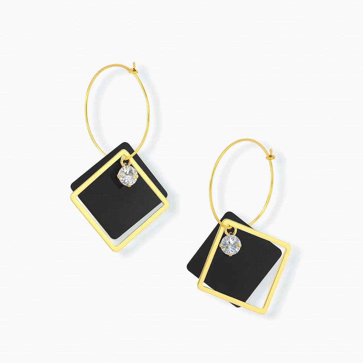 Double Rectangular Earrings