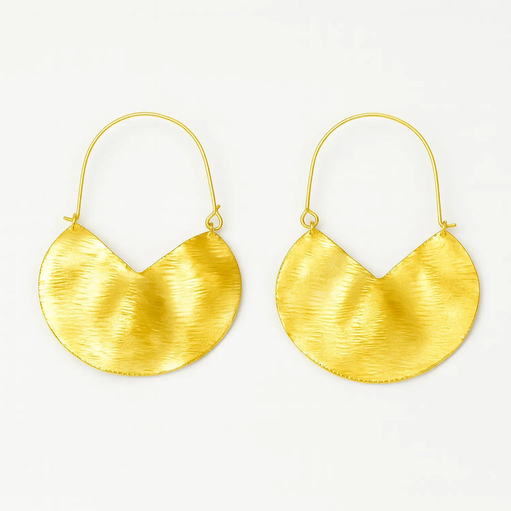 Textured Large Hoops Earrings