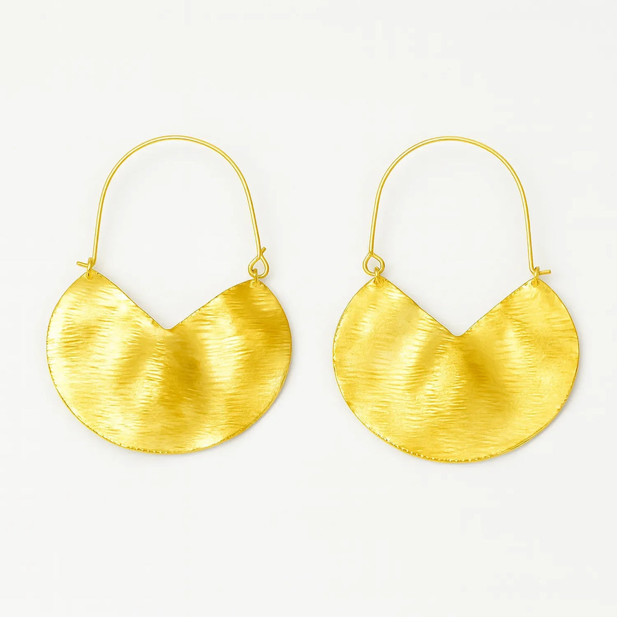 Textured Large Hoops Earrings
