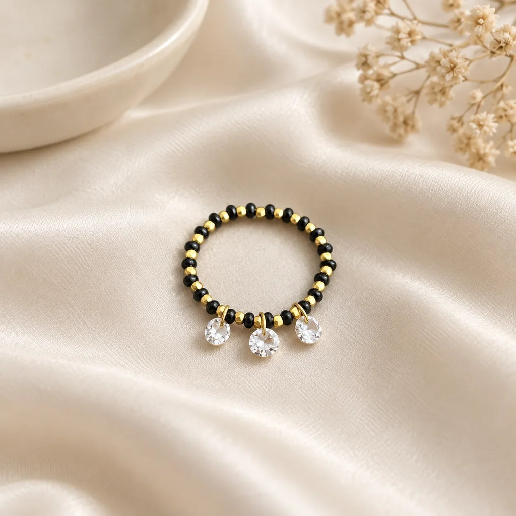 Riya Triple Drop Mangalsutra Ring