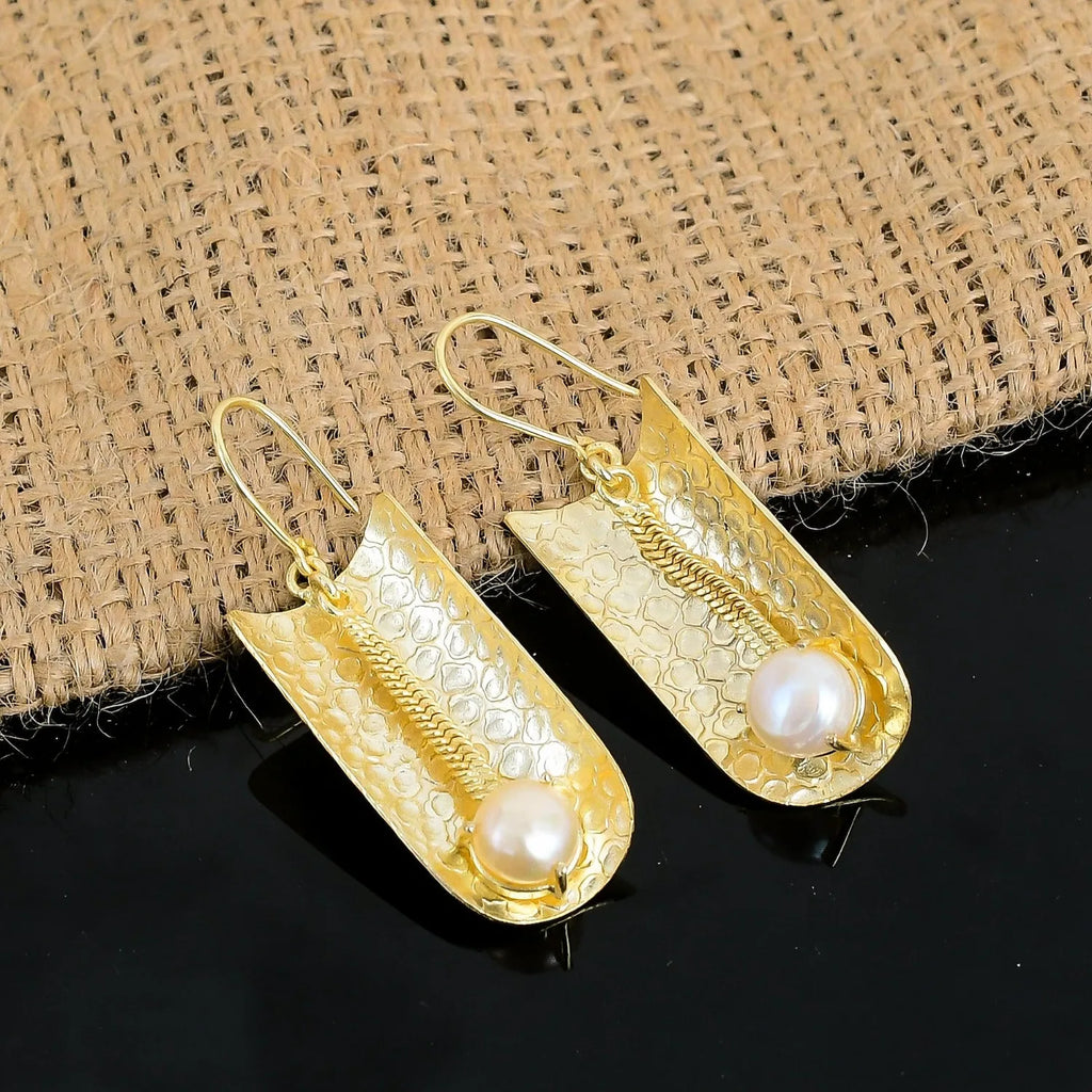 Gold toned Drop Earrings