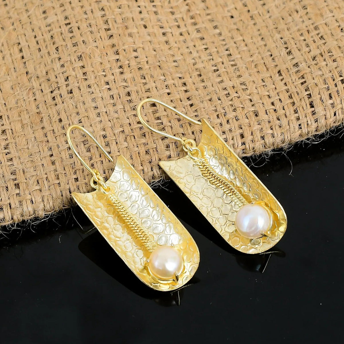 Gold toned Drop Earrings