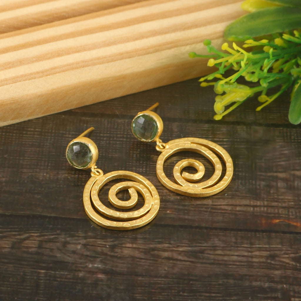Spiral Drop Earrings