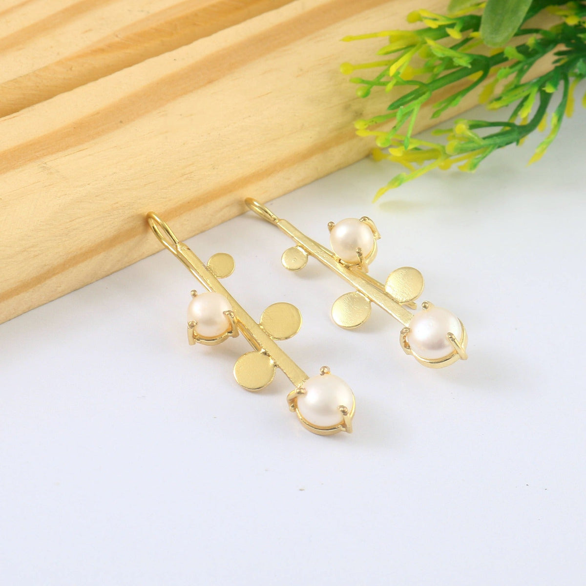 Pearl Hook Earrings