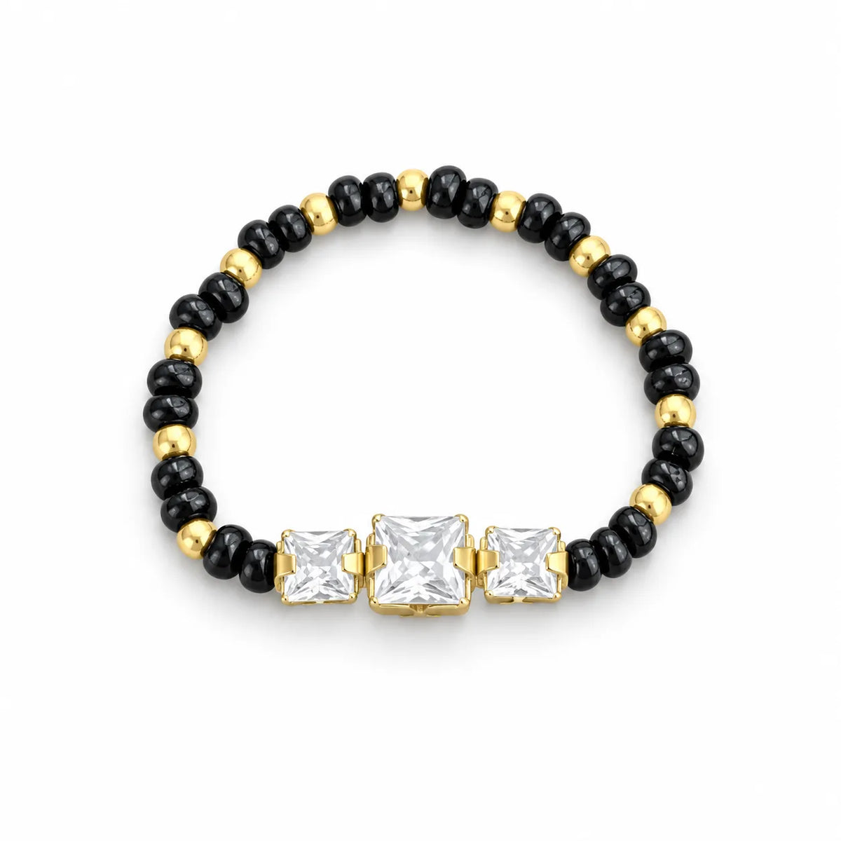 Trisha Square Stone Mangalsutra Ring